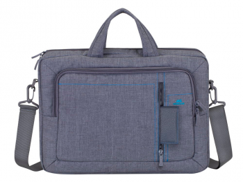 16"/15" NB bag - RivaCase 7530 Canvas Grey Laptop, Fits devices