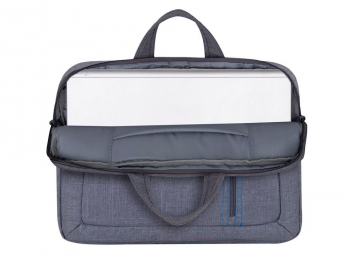 16"/15" NB bag - RivaCase 7530 Canvas Grey Laptop, Fits devices