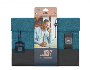 Ultrabook sleeve Rivacase 8803 for 13.3", Aqua Melange