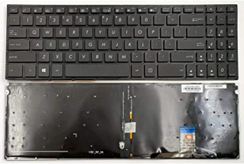 Keyboard Asus N580 NX580V N580VD NX580VD X580VD w/Backlit w/o frame \ENTER\-small ENG/RU Black
