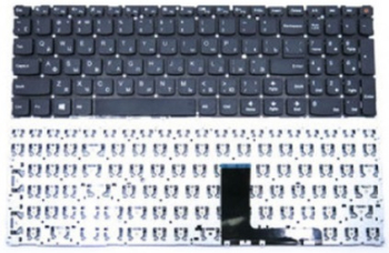 Keyboard Lenovo Legion 5-15 series w/o frame \ENTER\ - small w/Backlit Blue ENG/RU Black Original