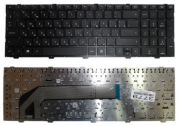 Keyboard HP ProBook 4540s 4545s 4740s 4745s w/frame ENG/RU Silver