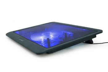 Notebook Cooling Pad Gembird NBS-1F15-03, up to 15.6'', 1x125mm, USB, LED light