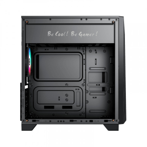 Case ATX GAMEMAX Nova N6, w/o PSU, 1x120mm, ARGB LED fan, ARGB LED strip, TG, USB 3.1, Black