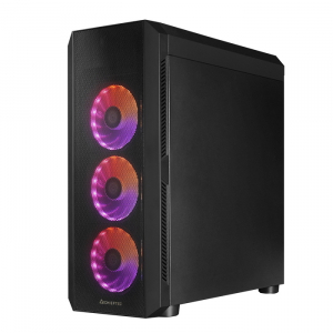 Case ATX Chieftec SCORPION 4, w/o PSU, 4x120mm ARGB, 2xUSB3.0, 1xUSB2.0, TG, Mesh front panel, Black