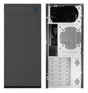 Case ATX Chieftec HC-10B-OP, w/o PSU, 2xUSB3.0, USB Type C, Black