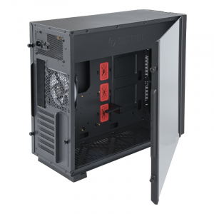 Case ATX Chieftec Chieftronic G1, w/o PSU, 1x120mm, RGB,RGB Hub, ARGB LED strip,Tempered Gass, Black