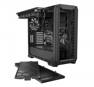 Case ATX be quiet! Silent Base 601, w/o PSU, 2x140mm, 1xUSB 2.0, 2xUSB 3.2, Window, Black