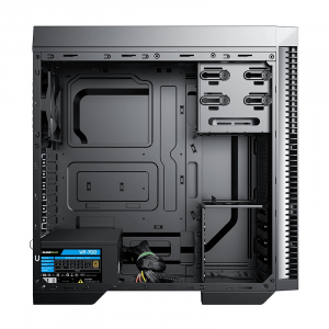 Case ATX GAMEMAX Dark Silent, w/o PSU, 5x120mm, Sound deadening foam, Dust Filter, USB 3.0, Black