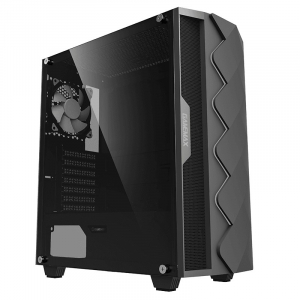 Case ATX GAMEMAX Diamond COC, 1x120mm ARGB, 1x140mm, LED strip, TG, USB3.0, Black 