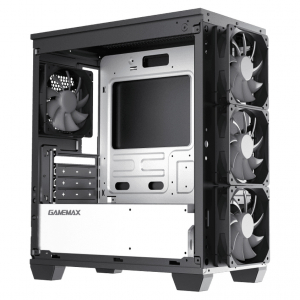 Case mATX GAMEMAX Aero Mini ECO, w/o PSU, 4x120mm, Front Mesh, TG, USB 3.0, Black
