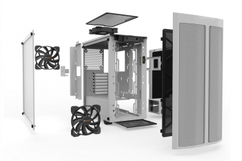 Case ATX be quiet! Pure Base 500DX, w/o PSU, 3x140mm, 1xUSB 3.2, 1xType C, TG, ARGB LED, White