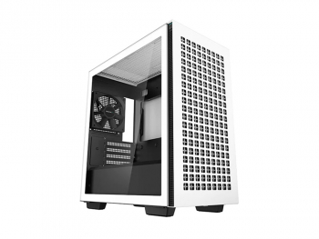 Case mATX Deepcool CH370, w/o PSU, 1x120mm, Tempered Glass, 2xUSB3.0, VGA&Headset holder, White