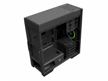 Case ATX GAMEMAX Titan Silent, w/o PSU, 3x120mm, Sound deadening, up to 10xHDDs, USB 3.0, Black