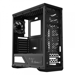 Case ATX GAMEMAX Shine, w/o PSU, 1x120mm ARGB fan. ARGB Strip, TG, Dust Filter, USB 3.0, Black