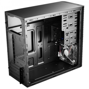 Case mATX Deepcool WAVE V2, w/o PSU, 0.5 mm-thick panels, Cable Management, USB 3.0, Black