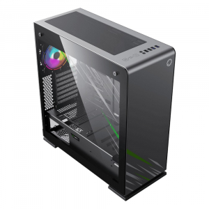 Case ATX GAMEMAX VEGA Pro, 1x120mm ARGB fan, ARGB HUB controller,Dual TG,Dust Filter,2xUSB 3.0, Grey