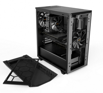 Case ATX be quiet! Pure Base 500, w/o PSU, 2x140mm, 2xUSB 3.2, Window, PSU shroud, Black