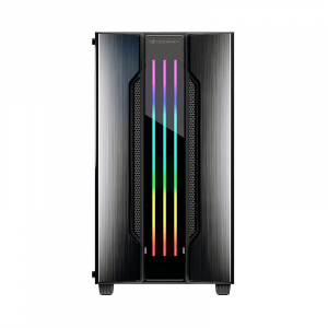 Case mATX Cougar Gemini M, w/o PSU, 1x120mm fan, ARGB stips, Tempered Glass, USB3.0, Iron-Gray