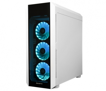 Case ATX Chieftec SCORPION III, w/o PSU, 4x120mm RGB, 2xUSB3.0, 1xUSB2.0, 2xTemperd Glass, White