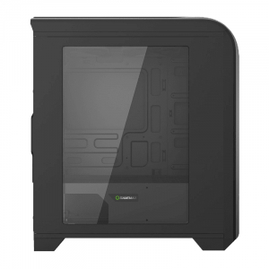 Case mATX GAMEMAX Centauri, w/o PSU, 1x120mm, Blue LED, USB3.0, Side Window, Black/Grey