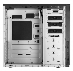 Case ATX Chieftec HC-10B-OP, w/o PSU, 2xUSB3.0, USB Type C, Black