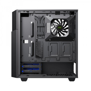 Case ATX GAMEMAX Contac COC, w/o PSU, 1x120 & 1x140mm ARGB fan, TG, 2xUSB 3.0, RGB HUB, Black/Grey