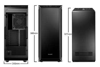 Case ATX be quiet! Dark Base 900, w/o PSU, 3x140mm, 2xUSB 2.0, 2xUSB3.2, Fan controller,Black/Silver