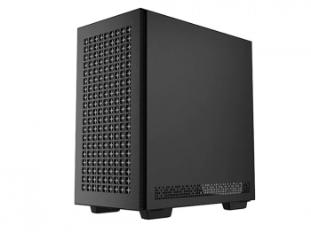 Case mATX Deepcool CH370, w/o PSU, 1x120mm, Tempered Glass, 2xUSB3.0, VGA&Headset holder, Black