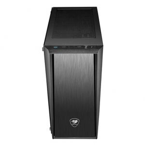 Case ATX Cougar MX340, w/o PSU, 1x120mm fan, USB 3.0, Tempered Glass, Black