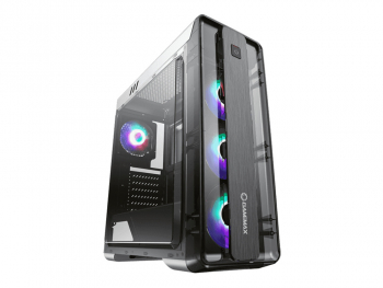 Case ATX GAMEMAX MoonLight FRGB, w/o PSU, 4x120mm FRGB fans, Fan Controller, TP, USB3.0, White
