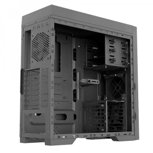 Case ATX GAMEMAX Silent Max, w/o PSU, 6x120mm fans. Sound Insulation, 2xUSB3.0, up to 8xHDD, Black