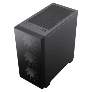 Case mATX GAMEMAX Aero Mini ECO, w/o PSU, 4x120mm, Front Mesh, TG, USB 3.0, Black