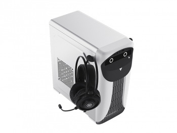 Case mATX GAMEMAX CUTE OWL, w/o PSU, 1x120mm ARGB & 1x80mm fans, USB3.0, Black/White