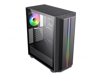 Case ATX GAMEMAX Precision COC, 1x120mm ARGB, 2xARGB Strips, Tempered Glass, 2xUSB 3.0, Black