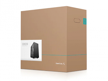 Case ATX Deepcool CH510, w/o PSU, 1x120mm, Tempered Glass, 2xUSB3.0, VGA&lHeadset holder, Black