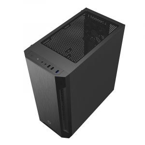Case ATX GAMEMAX Fortress TG, w/o PSU, 3x120mm fans, PWM Controller, Tempered Glass, USB3.0, Black