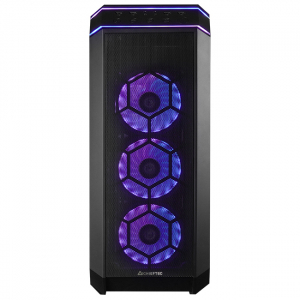 Case ATX Chieftec STALLION III, w/o PSU, 2xUSB3.0, 4x120mm ARGB Fan,Tempeed Glass, Mesh Front, Black