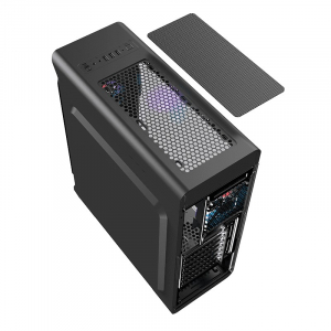 Case ATX GAMEMAX StarLight FRGB, w/o PSU, 4x120mm RGB fans,Fan controller,Transparent, USB3.0, White