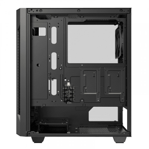 Case ATX GAMEMAX Fortress TG, w/o PSU, 3x120mm fans, PWM Controller, Tempered Glass, USB3.0, Black