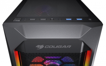 Case ATX Cougar MX410-G RGB, w/o PSU, 4x120mm ARGB fans,RGB Hub, USB 3.0, Tempered Glass, Black