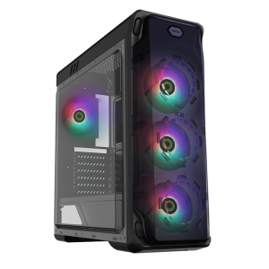 Case ATX GAMEMAX StarLight FRGB, w/o PSU, 4x120mm RGB fans,Fan controller,Transparent, USB3.0, White