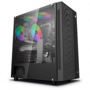 Case ATX Deepcool MATREXX 55 MESH, w/o PSU,Ttempered Glass, USB3.0, Black