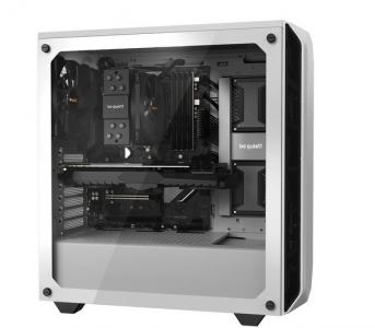 Case ATX be quiet! Pure Base 500, w/o PSU, 2x140mm, 2xUSB 3.2, Window, PSU shroud, White