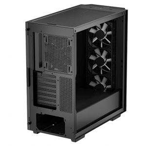 Case ATX Deepcool CG540, w/o PSU, 4x120mm (3xARGB fans), 2xTempered Glass, 2xUSB3.0, Black