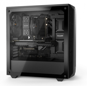 Case ATX be quiet! Pure Base 500, w/o PSU, 2x140mm, 2xUSB 3.2, Window, PSU shroud, Black