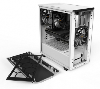 Case ATX be quiet! Pure Base 500, w/o PSU, 2x140mm, 2xUSB 3.2, Window, PSU shroud, White