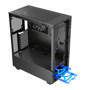 Case ATX GAMEMAX Contac COC, w/o PSU, 1x120 & 1x140mm ARGB fan, TG, 2xUSB 3.0, RGB HUB, Black/Grey