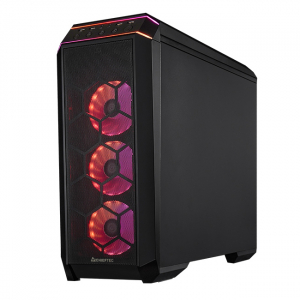 Case ATX Chieftec STALLION III, w/o PSU, 2xUSB3.0, 4x120mm ARGB Fan,Tempeed Glass, Mesh Front, Black