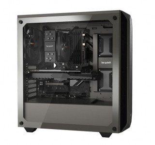 Case ATX be quiet! Pure Base 500, w/o PSU, 2x140mm, 2xUSB 3.2, Window, PSU shroud, Gray